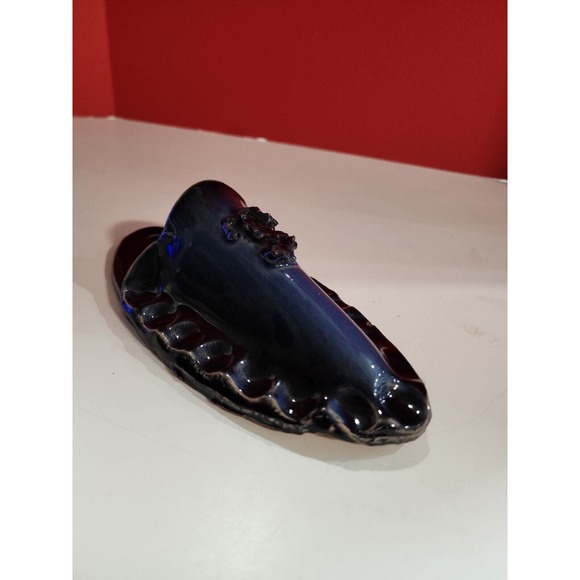 Vtg Blue Ceramic Handmade Icelandic Lava wall hanging - Picture 5 of 12